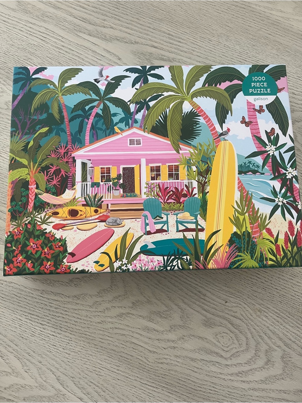 Galison Surfside Bungalow 1000 Piece Cardboard Jigsaw Puzzle